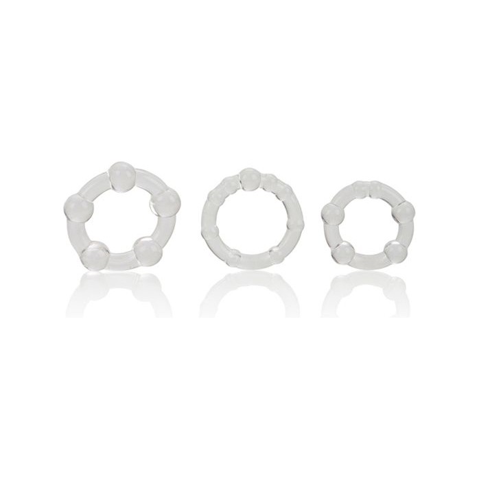 Набор из 3 прозрачных эрекционных колец различного диаметра Island Rings - Rings!. Фотография 3.