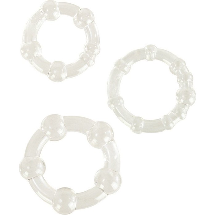 Набор из 3 прозрачных эрекционных колец различного диаметра Island Rings - Rings!