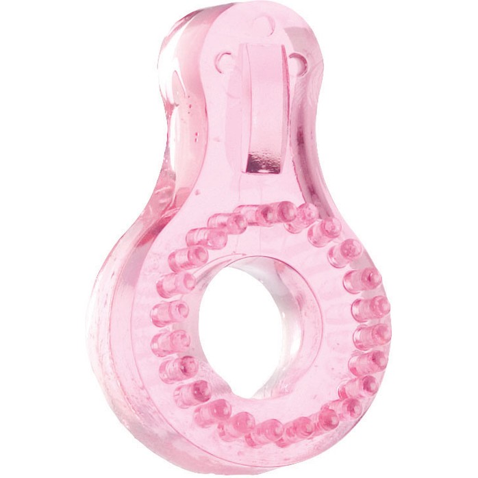Розовое эрекционное кольцо SUPER STRETCH STIMULATOR SLEEVE - Rings!