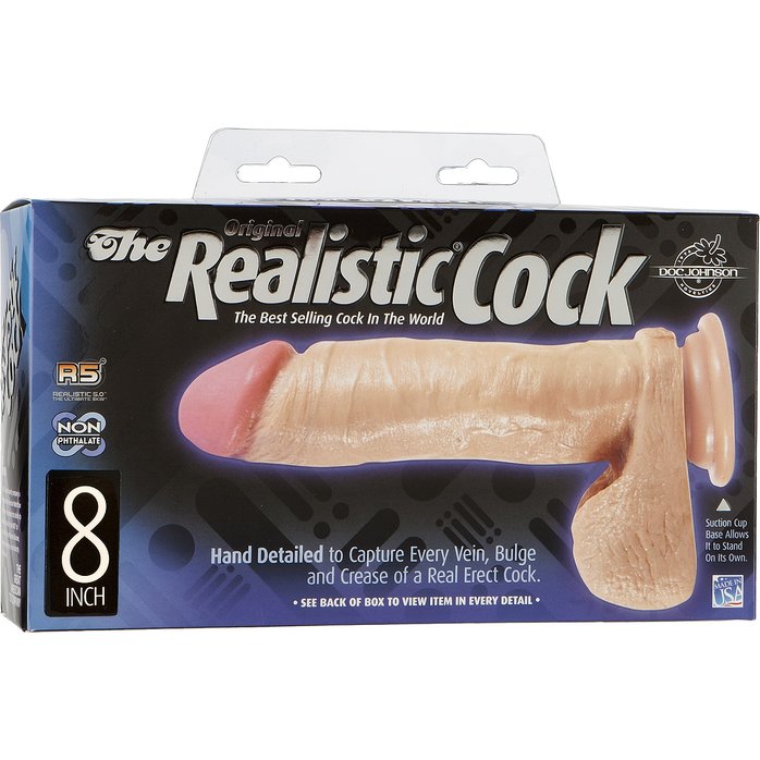 Фаллоимитатор реалистичной формы на присоске - 20,5 см - The Realistic Cock. Фотография 4.