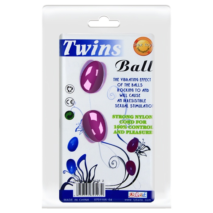 Фиолетовые анальные шарики вытянутой формы. Фотография 4.