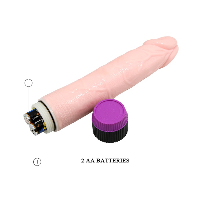 Ярко-розовый вибратор-реалистик - 22,5 см. Фотография 5.