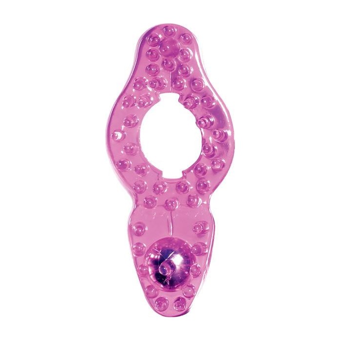Розовое эрекционное колечко с шипами Wonderful Womanizer - Basics