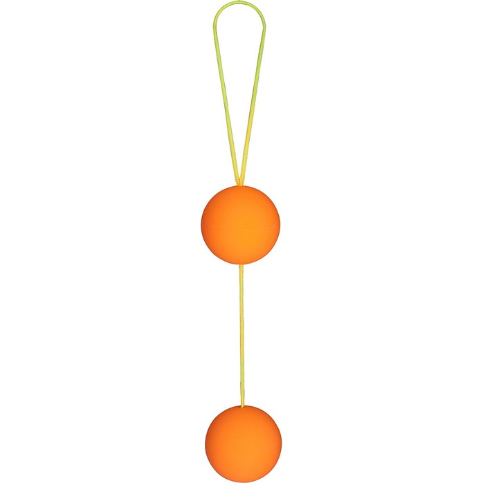 Веселенькие оранжевые вагинальные шарики Funky love balls - Funky