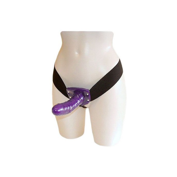 Фиолетовый страпон с вибрацией ALIAS FEMALE STRAP-ON - 16 см. Фотография 2.