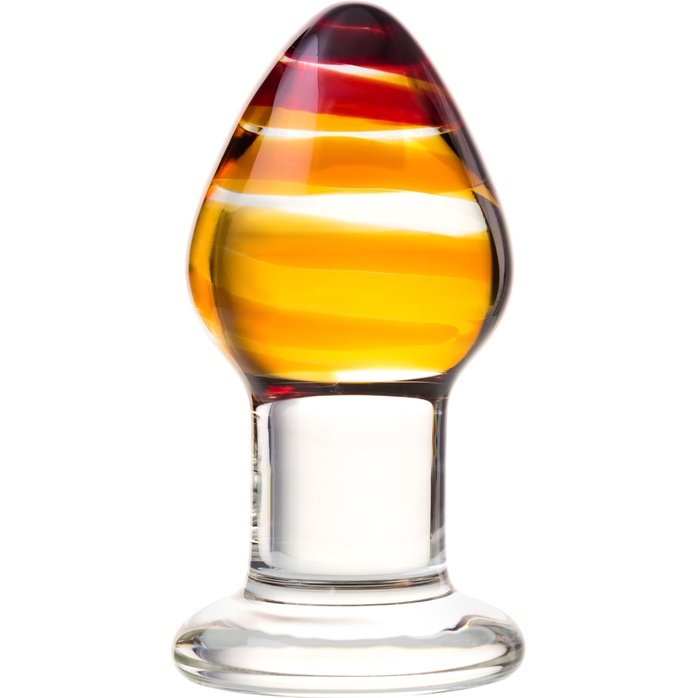 Стеклянная анальная пробка-стимулятор - 9 см - Sexus Glass
