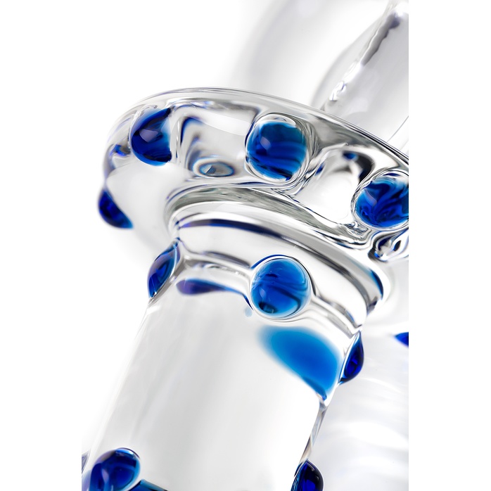 Стеклянная прозрачная втулка с кольцом - 14 см - Sexus Glass. Фотография 4.