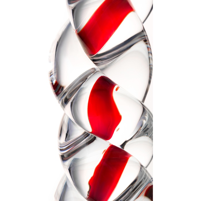 Стеклянный фаллос в виде спирали - 18 см - Sexus Glass. Фотография 4.