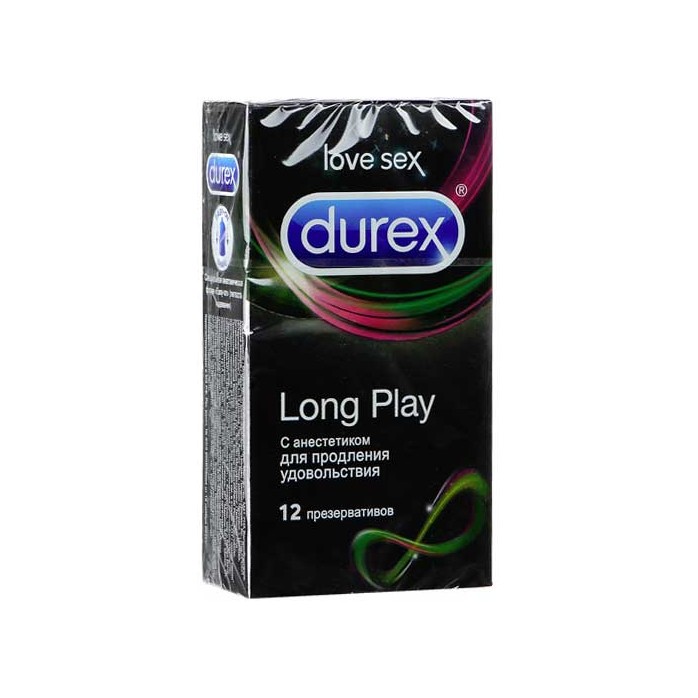 Презервативы для продления удовольствия Durex Long Play - 12 шт