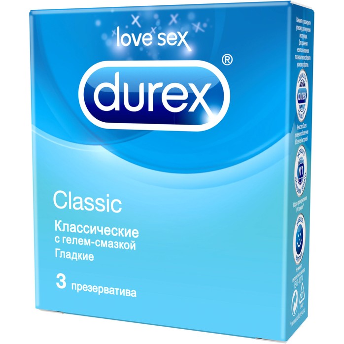 Классические презервативы Durex Classic - 3 шт