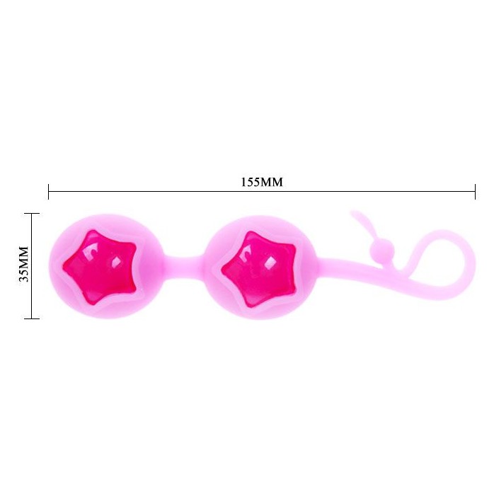 Розовые вагинальные шарики из силикона. Фотография 4.