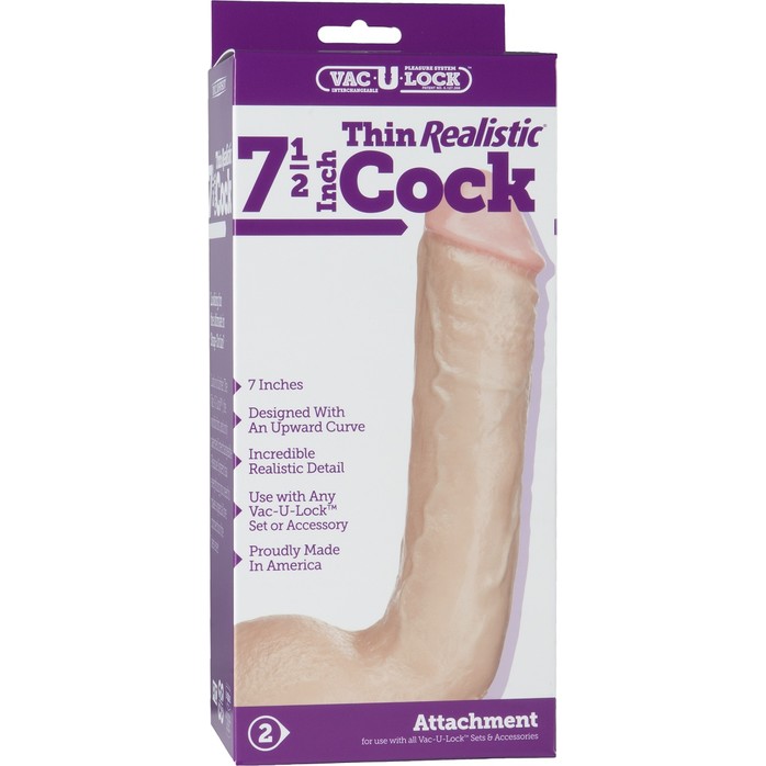 Реалистичная насадка Harness с мошонкой - 24 см - Vac-U-Lock. Фотография 5.