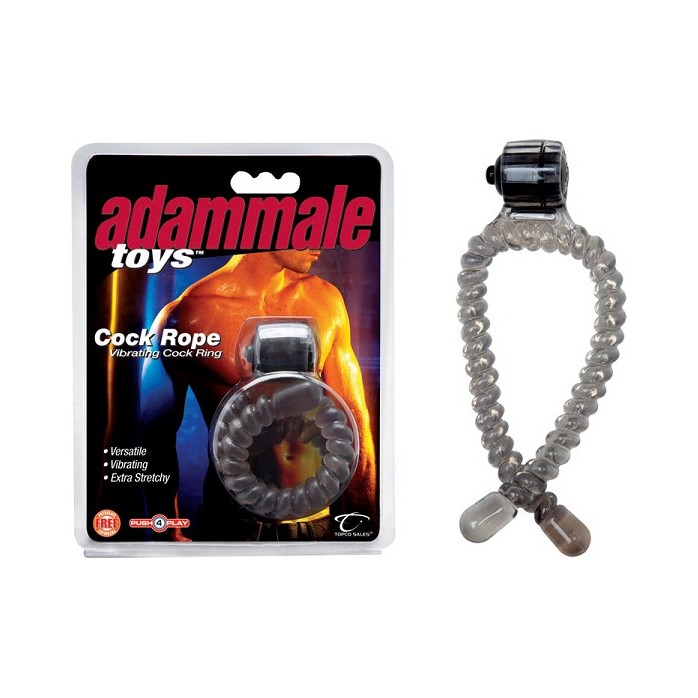Эрекционное лассо с вибрацией Adam Male Toys Cock Rope - Adam Male Toys