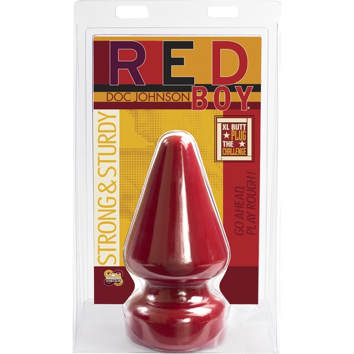 Огромная анальная пробка Red Boy The Challenge Butt Plug - 23 см - Red Boy. Фотография 5.