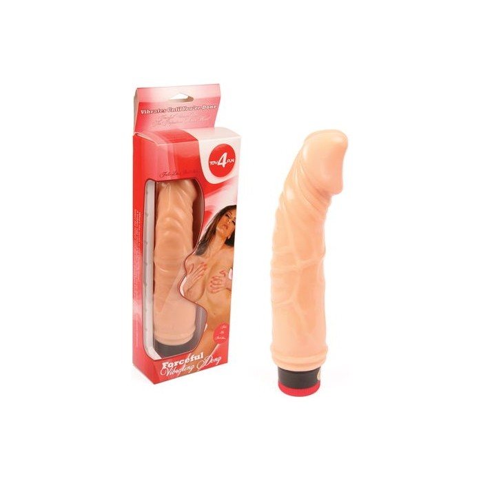 Телесный вибромассажер-реалистик - 21 см