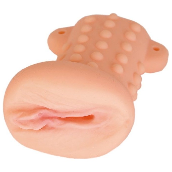 Мягкий мастурбатор в форме вагины с пупырышками на поверхности - Basic