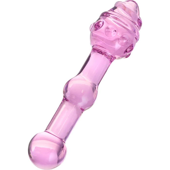 Розовая вагинальная втулка - 17 см - Sexus Glass