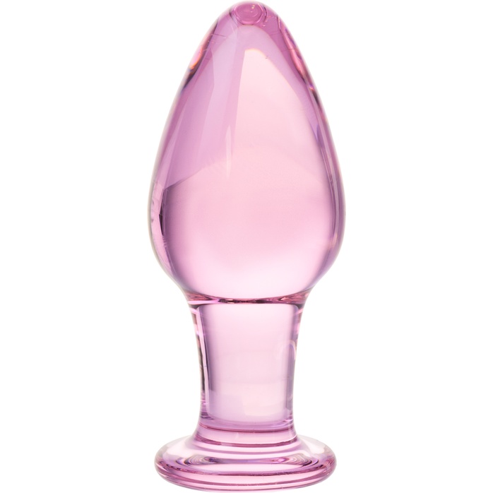 Стеклянный стимулятор-пробка - 10 см - Sexus Glass