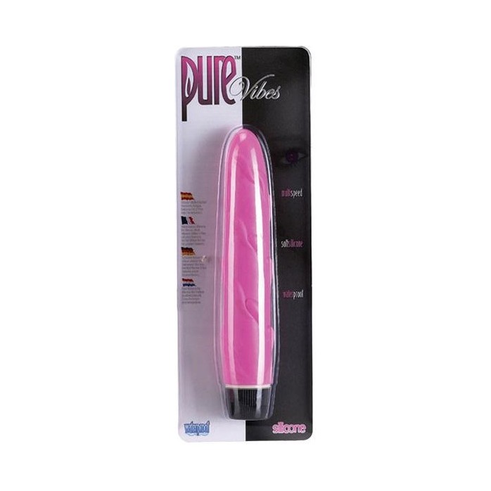 Розовый силиконовый вибромассажер PURE - Pure Vibes