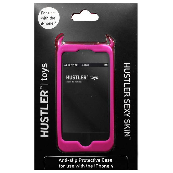 Розовый чехол HUSTLER из силикона для iPhone 4, 4S. Фотография 2.