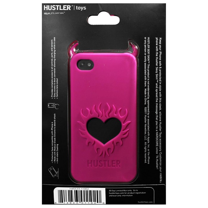 Розовый чехол HUSTLER из силикона для iPhone 4, 4S. Фотография 3.
