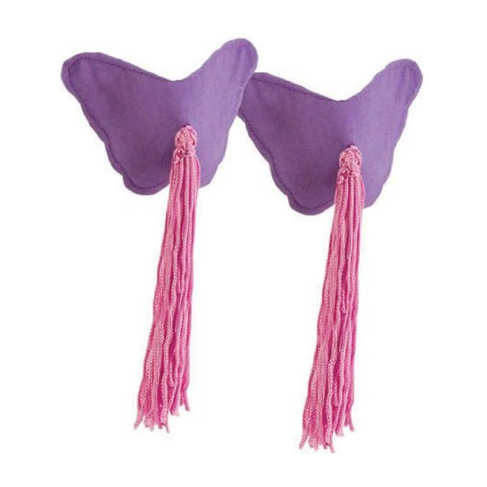Фиолетовые пэстисы в форме бабочек с кистями Pasties Purple Butterfly - Shane s World