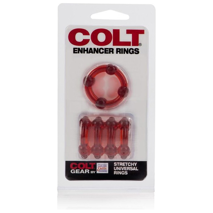 Набор из двух красных эрекционных колец COLT Enhancer Rings - Colt. Фотография 2.