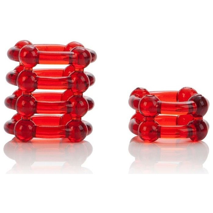Набор из двух красных эрекционных колец COLT Enhancer Rings - Colt