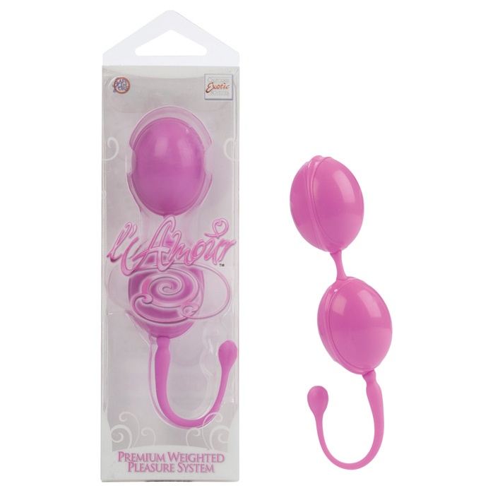 Розовые вагинальные шарики LAmour Premium Weighted Pleasure System - L Amour. Фотография 2.