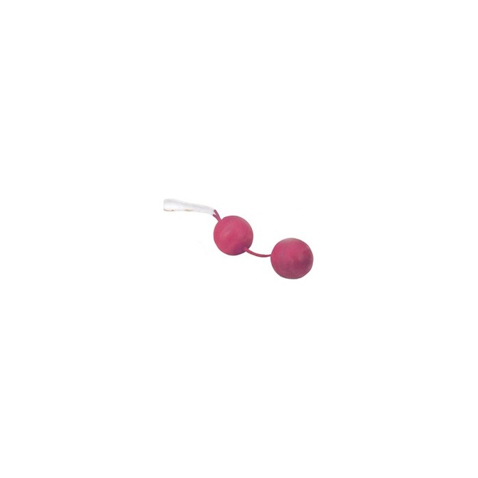 Вагинальные шарики розового цвета с силиконовой сцепкой