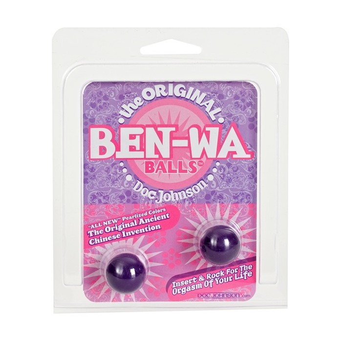 Фиолетовые вагинальные шарики BEN-WA. Фотография 2.
