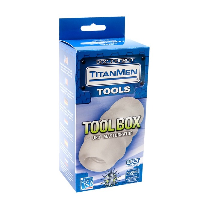Белый мастурбатор TOOL BOX от TITANMEN - TitanMen. Фотография 2.