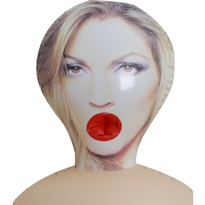 Надувная секс-кукла Vivid Superstar Janine 3-Hole Doll with Realistic Face - Vivid Toys. Фотография 3.