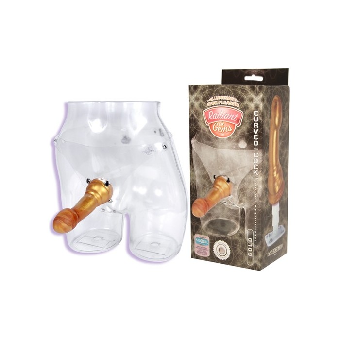 Золотая насадка RADIANT GEMS с трусиками