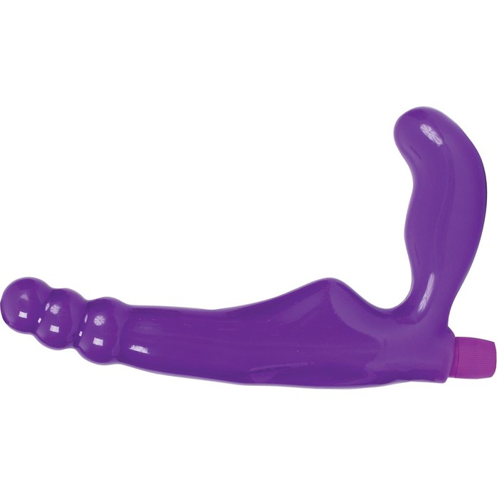 Фиолетовый безремневой вибрострапон Gal Pal Strap-On 6 Strapless Harness - 17 см