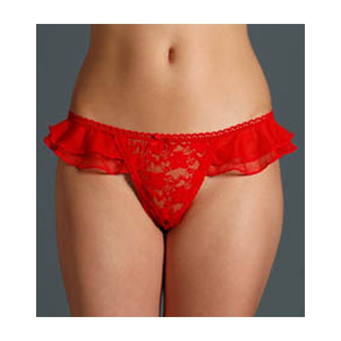 Набор из 2 трусиков с оборочкой - HOT Stockings. Фотография 2.