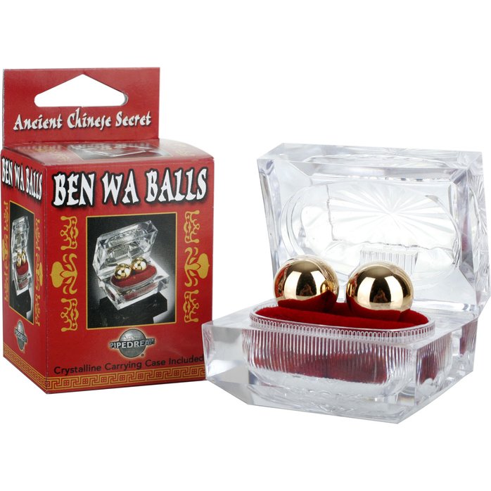 Золотистые вагинальные шарики Ben Wa Balls - Pipedream Products