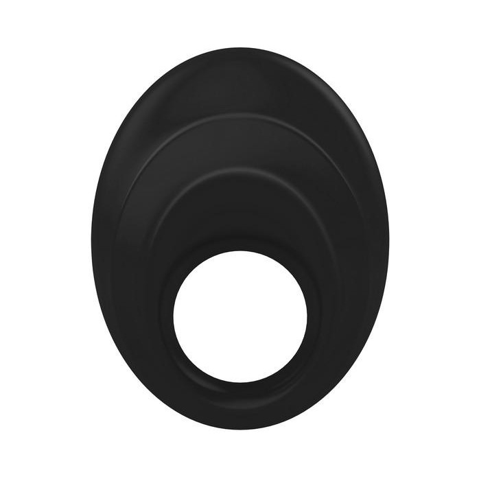 Чёрное эрекционное кольцо B5 с вибрацией. Фотография 2.