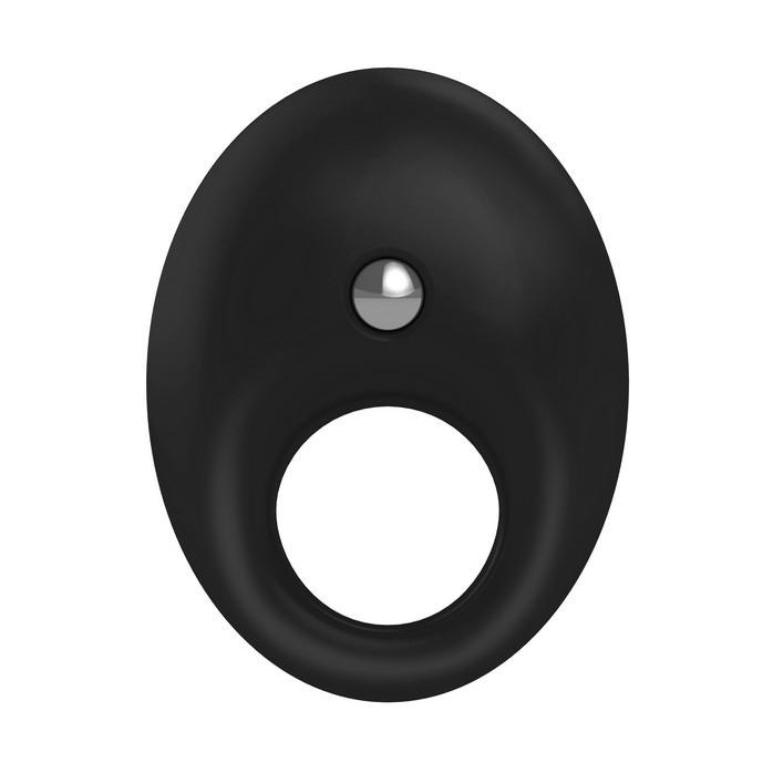 Чёрное эрекционное кольцо B5 с вибрацией. Фотография 4.