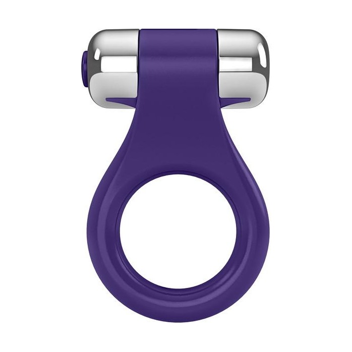 Эрекционное виброкольцо B1 ежевичного цвета. Фотография 2.