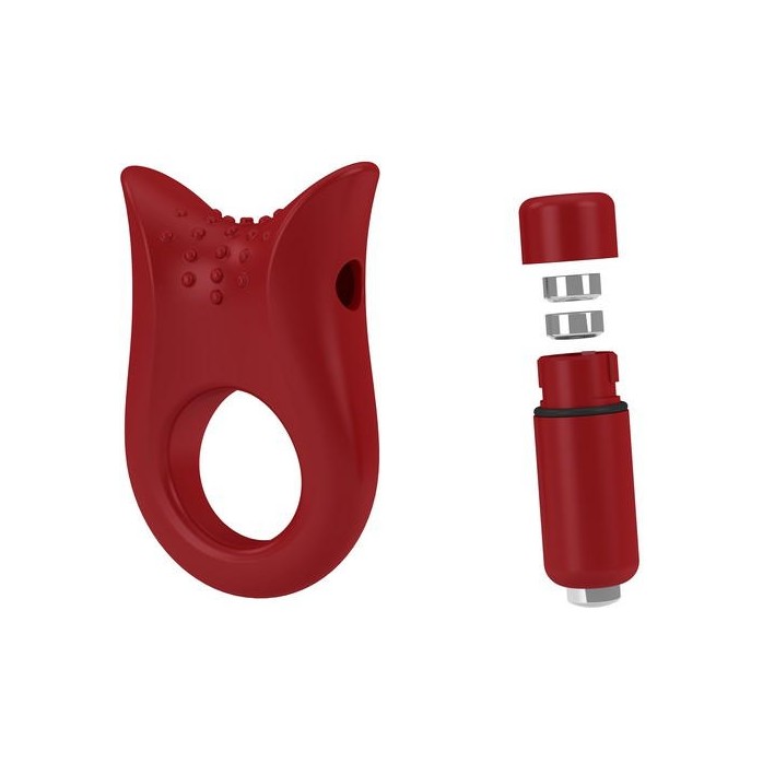 Красное эрекционное виброкольцо B2. Фотография 3.