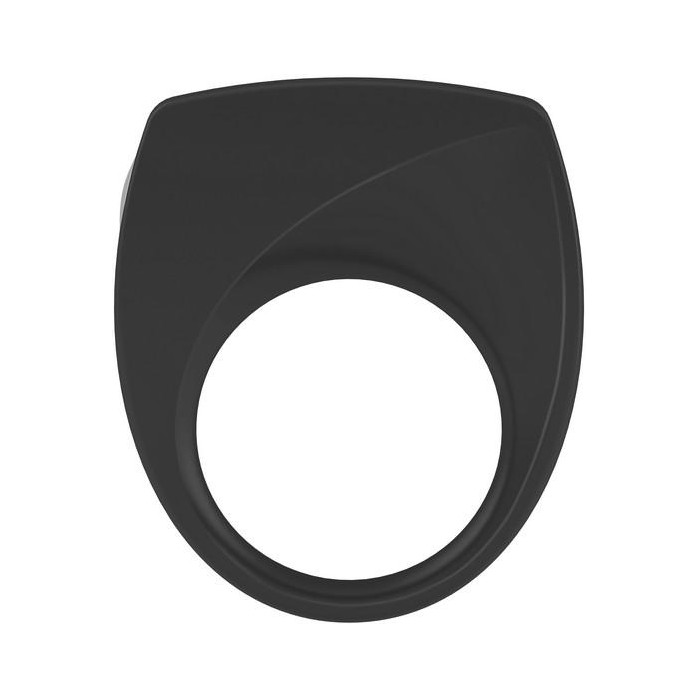 Чёрное эрекционное кольцо B6 с вибрацией. Фотография 4.