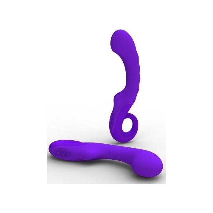 Фиолетовый перезаряжаемый вибратор Hedone с 9 программами - 19,7 см. Фотография 2.