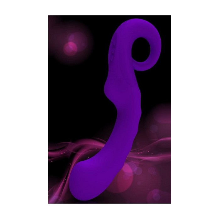 Фиолетовый перезаряжаемый вибратор Hedone с 9 программами - 19,7 см