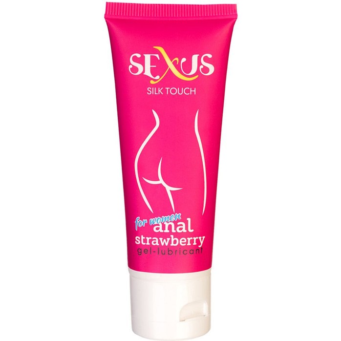 Анальный гель для женщин с ароматом клубники Silk Touch Strawberry Anal - 50 мл - Sexus Lubricant