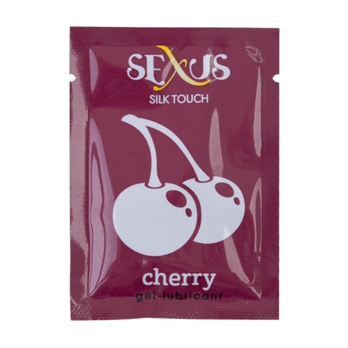 Набор из 50 пробников увлажняющей гель-смазки с ароматом вишни Silk Touch Cherry по 6 мл. каждый - Sexus Lubricant. Фотография 2.
