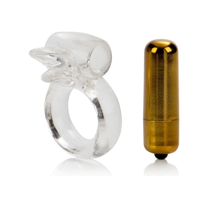 Прозрачное эрекционное кольцо WICKED PURE GOLD - Couples Enhancers. Фотография 2.