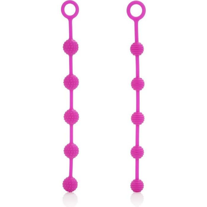 Две анальные цепочки различного рельефа Posh Silicone O Beads - Posh. Фотография 5.
