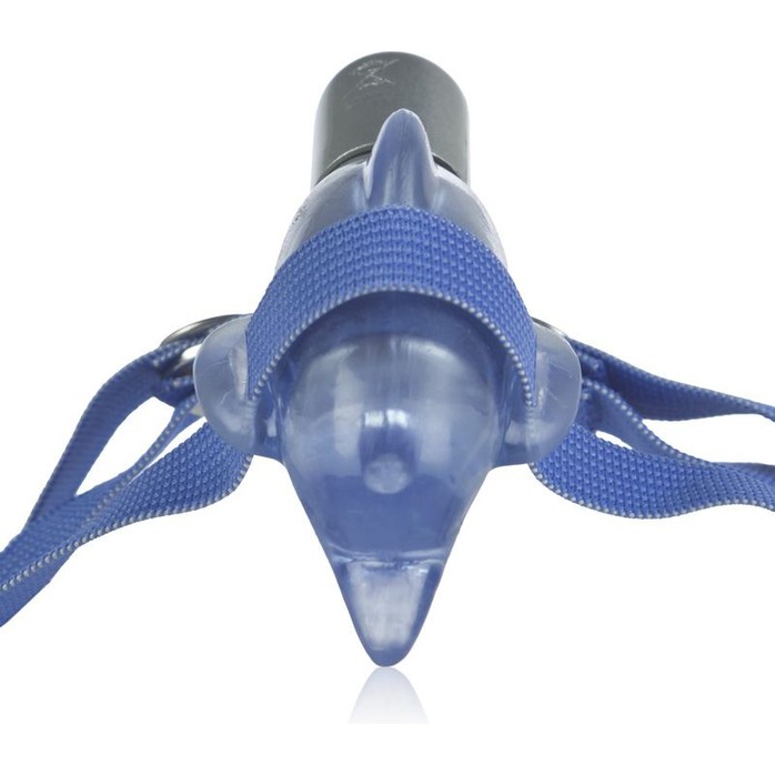 Голубая виброрыбка для клиторальной стимуляции Resonating Micro-Dolphin. Фотография 3.