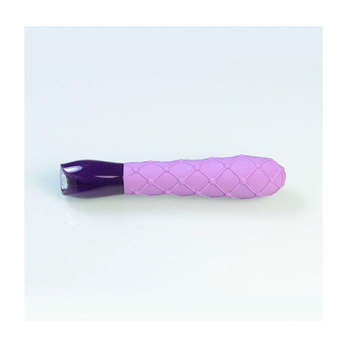 Шикарный сиреневый вибромассажер Ceres Lace Texture - Lavender - Key